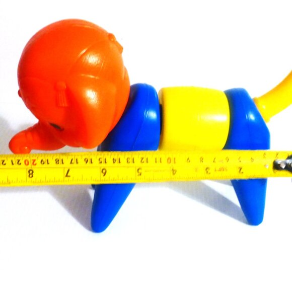 5 Vintage BUILDING Animals Plastic ELEPHANT Plastic DOG Pre-School Learning Toys - Picture 14 of 15